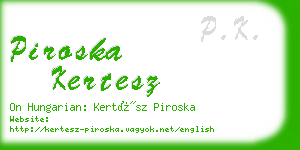 piroska kertesz business card